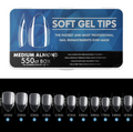 Short Medium Almond Soft Gel Tips 550pcs