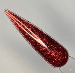 318 Glitter Red Slow Setting Acrylic
