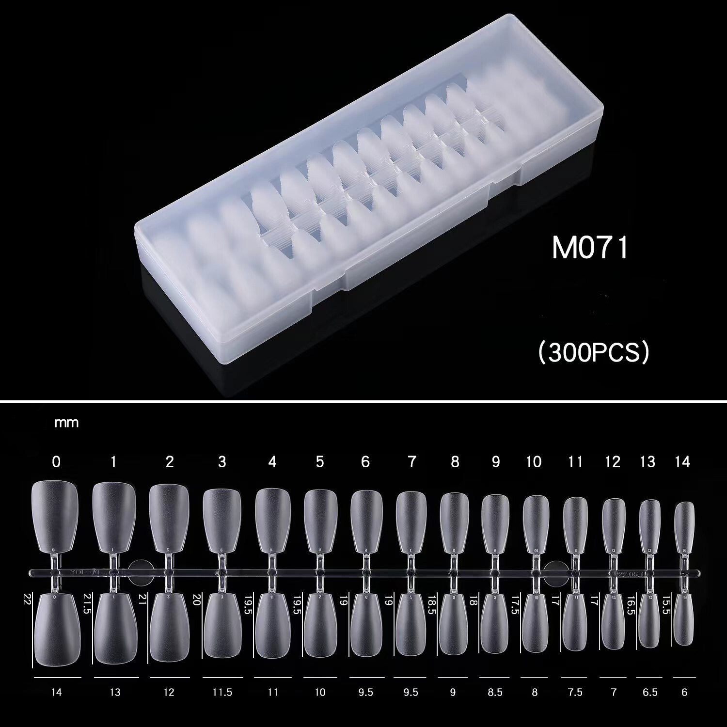 Short Coffin Full Cover Soft Gel Tips 300pcs
