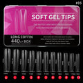 Long Coffin Soft gel Tips