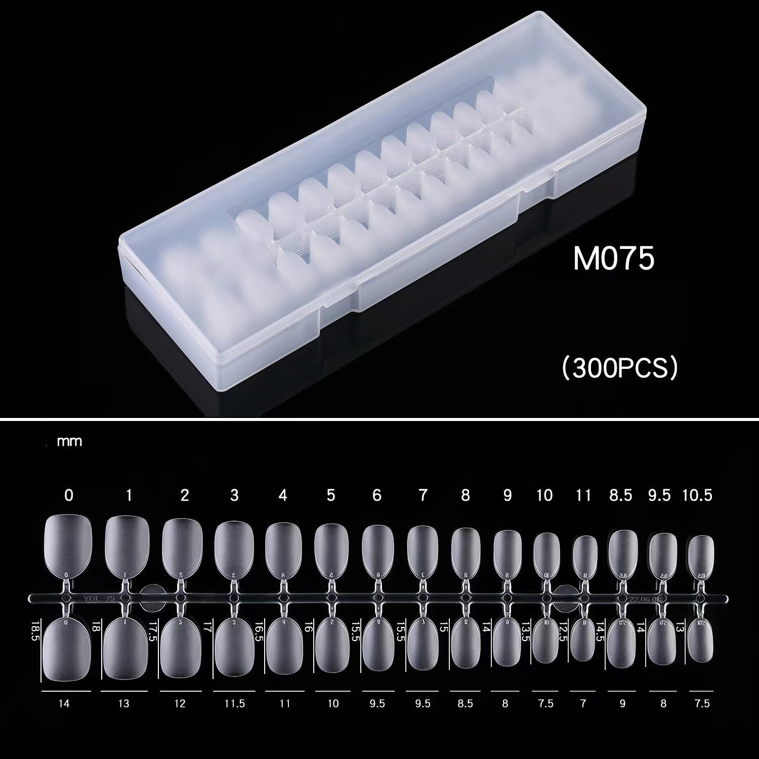 Extra Short Oval Soft gel Tips 300pcs