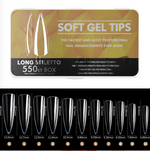 Long Stiletto Soft gel Tips