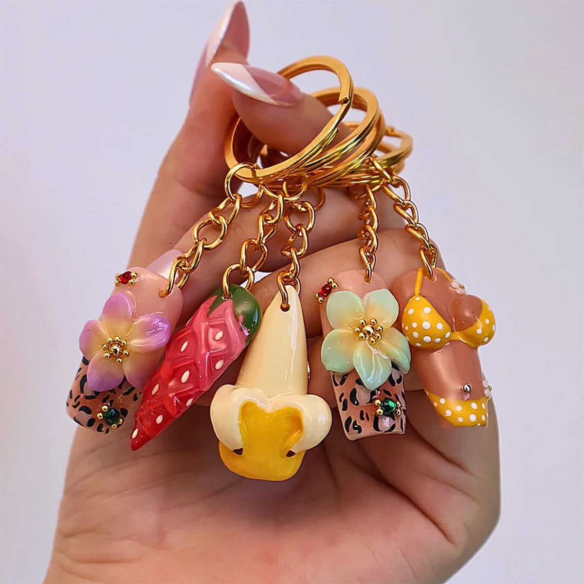 NFC Custom Nail Keychain